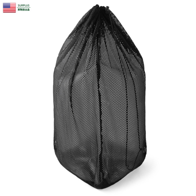 実物 USED 米軍 USMC BLACK MESH STORAGE BAG（メッシュ ストレージ バッグ） ミリタリー 米軍放出品【キャンペーン対象外】【T】 古着