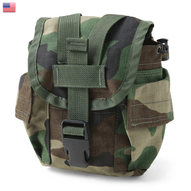 新品 米軍 MOLLE II CANTEEN GENERAL PURPOSE POUCH ウッドランド ポーチ【キャンペーン対象外】【T】ミリタリー