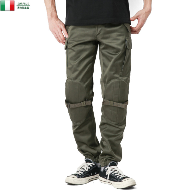 実物 新品 イタリア軍 パラシュートパンツ ミリタリー 軍放出品 ファッション 軍パン 軍服【キャンペーン対象外】【T】