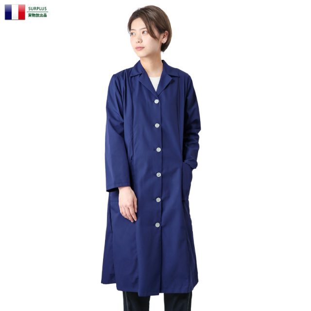 実物 新品 フランス軍 1960年代製 レディース ヴィンテージワークコート（ポリコットン） 軍放出品 ミリタリーファッション 軍服【キャンペーン対象外】【I】