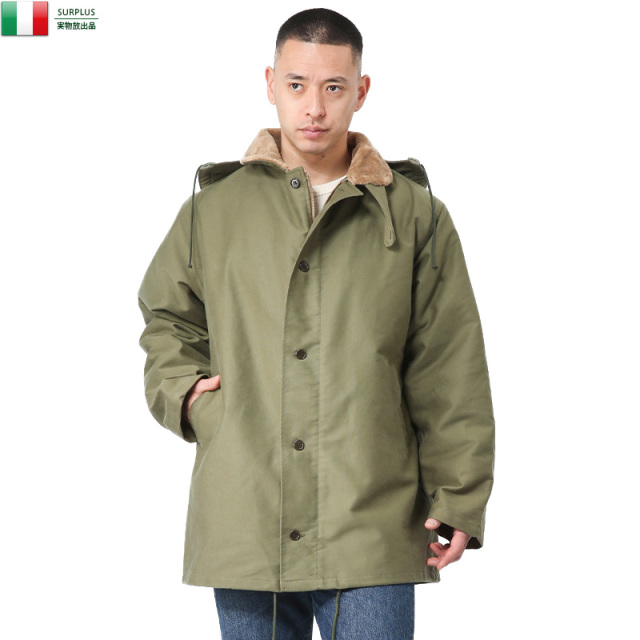 希少 実物 新品 イタリア海軍 デッキジャケット【キャンペーン対象外】 軍放出品 ミリタリーファッション 軍服【T】