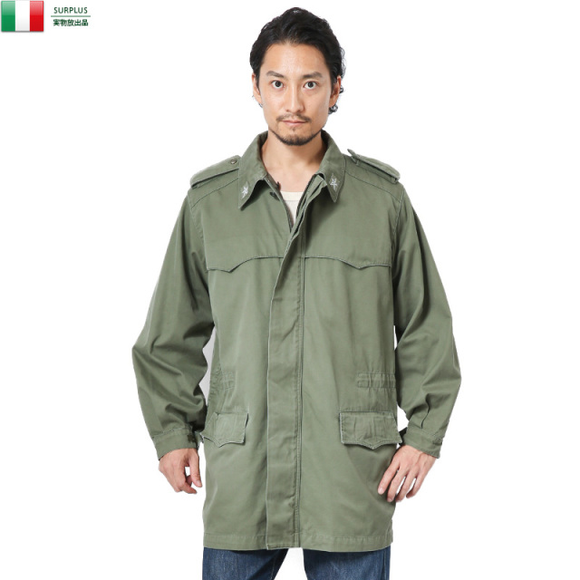 実物 USED イタリア軍 フィールドコート 軍放出品 ミリタリーファッション 軍服【キャンペーン対象外】【I】