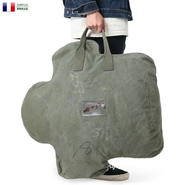 フランス軍放出ノースコンバットバック バッグ ブラウン系 綿