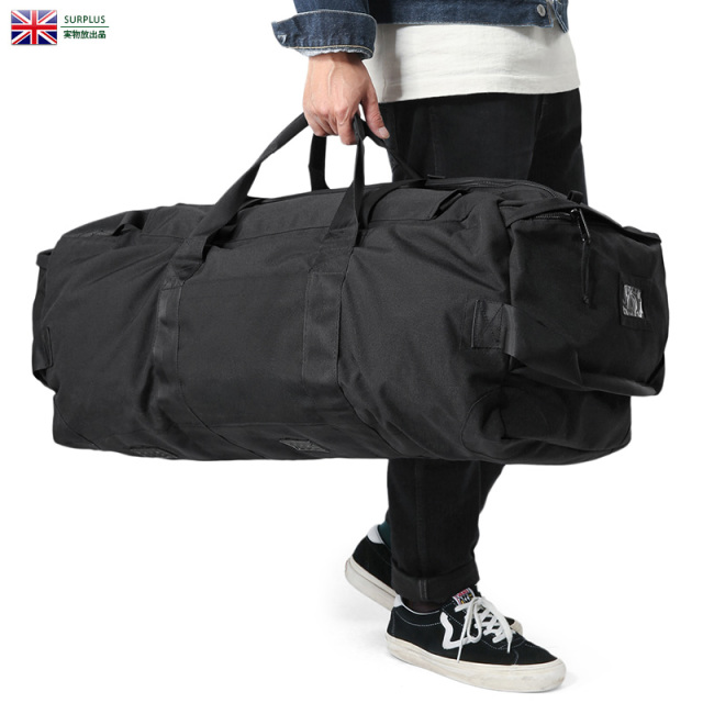 実物 USED イギリス軍 BLACK DEPLOYMENT バッグ 2バックル / バックパック 軍放出品 ミリタリーファッション【キャンペーン対象外】【I】