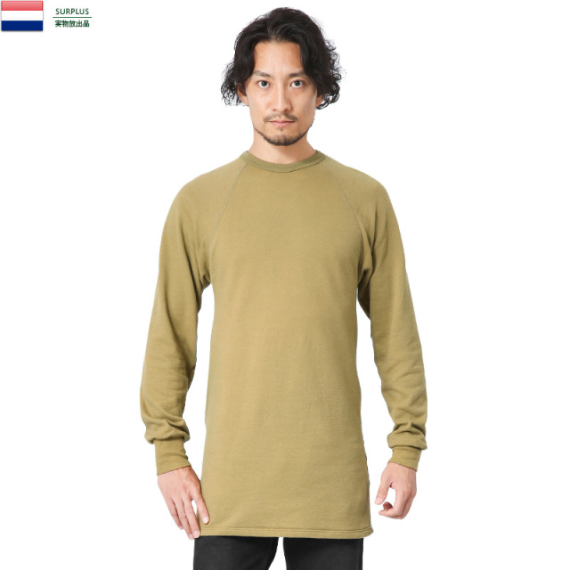 ★割引中15％OFF★実物 オランダ軍 ロングスリーブアンダーシャツ 軍放出品 ミリタリーファッション 軍服【キャンペーン対象外】【I】