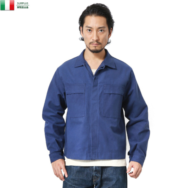 実物 新品 イタリア軍 モールスキン ワークジャケット 軍放出品 ミリタリーファッション 軍服【キャンペーン対象外】【T】