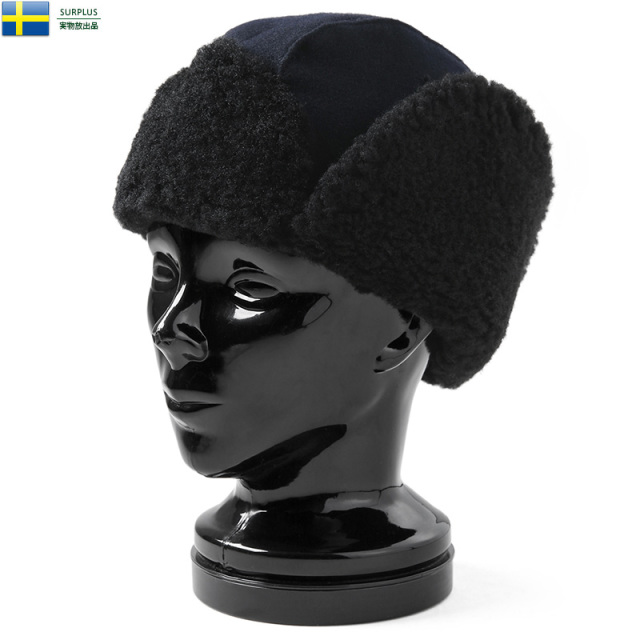 実物 USED スウェーデン軍 M-48 ギャリソン ボアキャップ / フライトキャップ パイロットキャップ【キャンペーン対象外】【I】ミリタリー