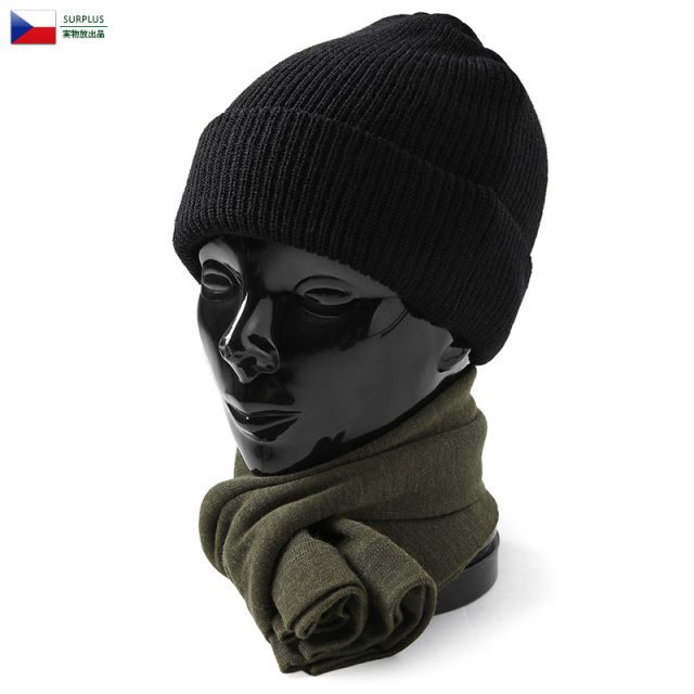 ☆今だけ15%OFF☆【ネコポス便対応】実物 新品 チェコ軍 ウール チューブ マフラー【キャンペーン対象外】【I】ミリタリー