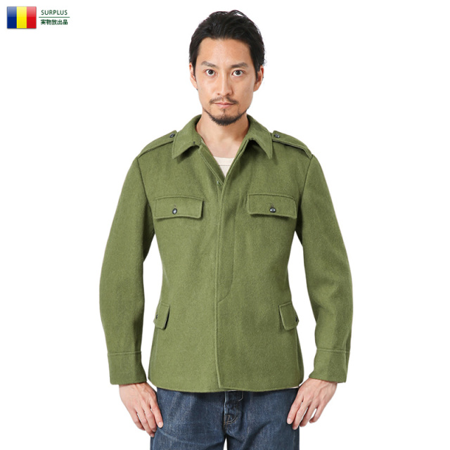 実物 USED ルーマニア軍 ウール フィールドジャケット ミリタリーファッション 軍服 軍放出品【キャンペーン対象外】【I】