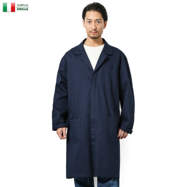 実物 新品 イタリア軍 SECURITY ワークコート NAVY ミリタリーファッション 軍服 軍放出品【キャンペーン対象外】【T】