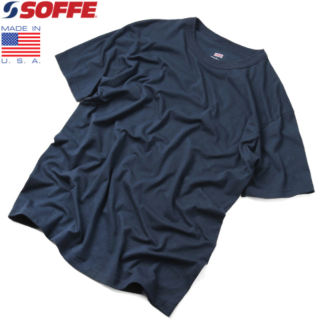 ★カートで割引対象品★MADE IN USA SOFFE製 新品デッドストック 米軍使用 U.S. NAVY Tシャツ コットン×ポリエステル【Sx】 半袖【I】