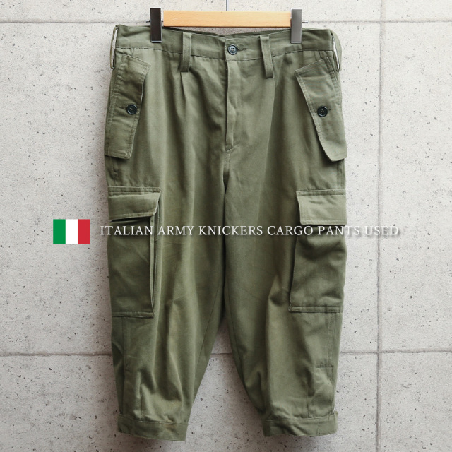 実物 USED イタリア軍 ニッカーズ カーゴパンツ【キャンペーン対象外】 軍パン 軍服 ミリタリーファッション【I】