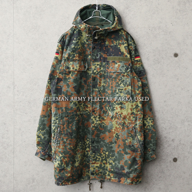 実物 USED ドイツ軍 フレクターカモ パーカー【キャンペーン対象外】 軍服 ミリタリーファッション【I】