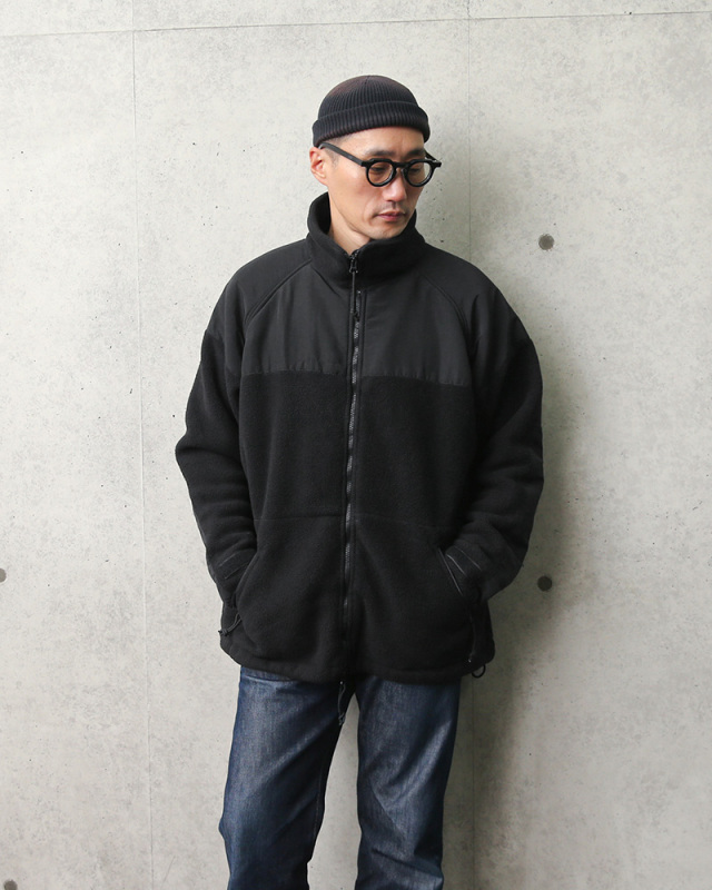 米軍 ECWCS POLARTEC ポーラテック フリースジャケット BLACK 