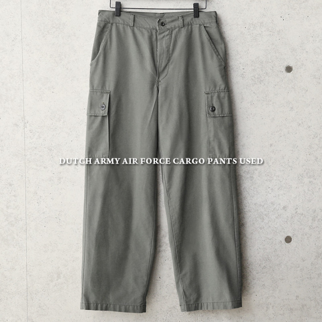 実物 USED オランダ軍 AIR FORCE カーゴパンツ【キャンペーン対象外】 軍パン ミリタリーファッション ミリタリーパンツ【I】