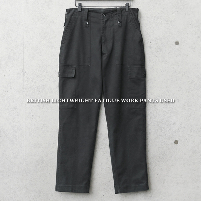 ★割引中15％OFF★実物 USED イギリス軍 ライトウェイト BLACK ファティーグ パンツ【キャンペーン対象外】 ミリタリーファッション 軍服 軍パン【I】