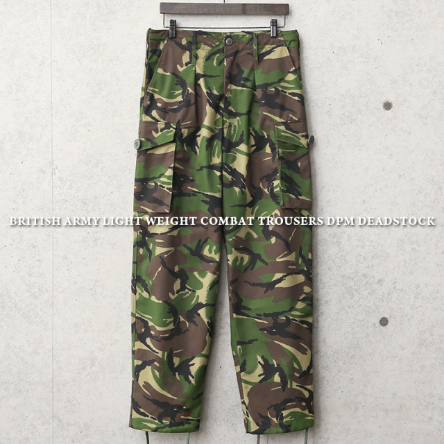 ★ライブ特価★実物 新品 デッドストック イギリス軍 ライトウェイト コンバットトラウザー カーゴパンツ DPMカモ【キャンペーン対象外】【I】ミリタリー