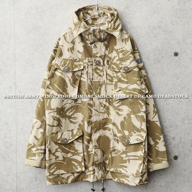 実物 新品 イギリス軍 WINDPROOF コンバット スモック デザートDPMカモ【キャンペーン対象外】 軍服 ミリタリーファッション【I】
