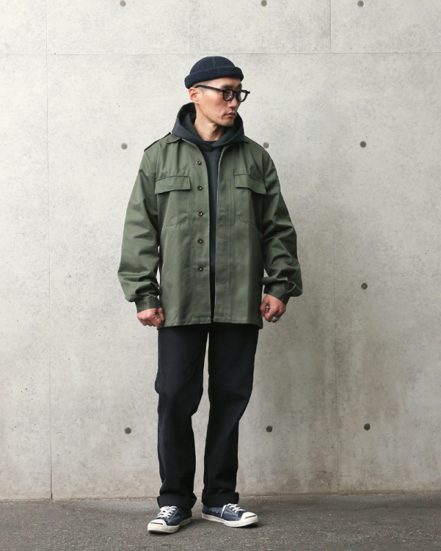 デッドストック ベルギー軍 ユーティリティーシャツ 軍服