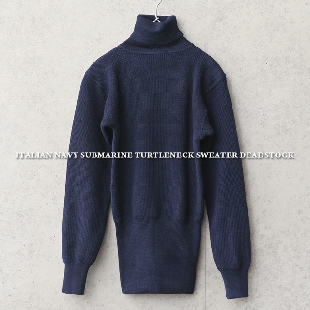 実物 新品 デッドストック イタリア海軍 サブマリン タートルネックセーター【キャンペーン対象外】 ミリタリーファッション 軍服【I】