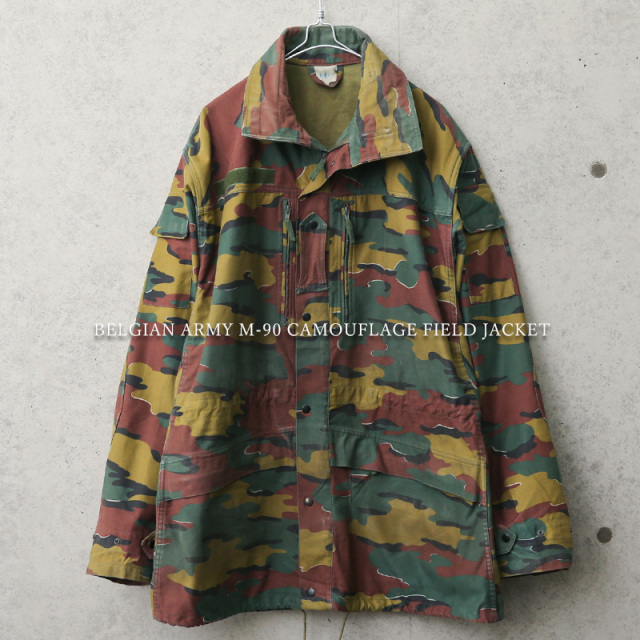 実物 USED ベルギー軍 M-90 ジグソーカモ フィールド ジャケット【キャンペーン対象外】 軍服 ミリタリーファッション【I】