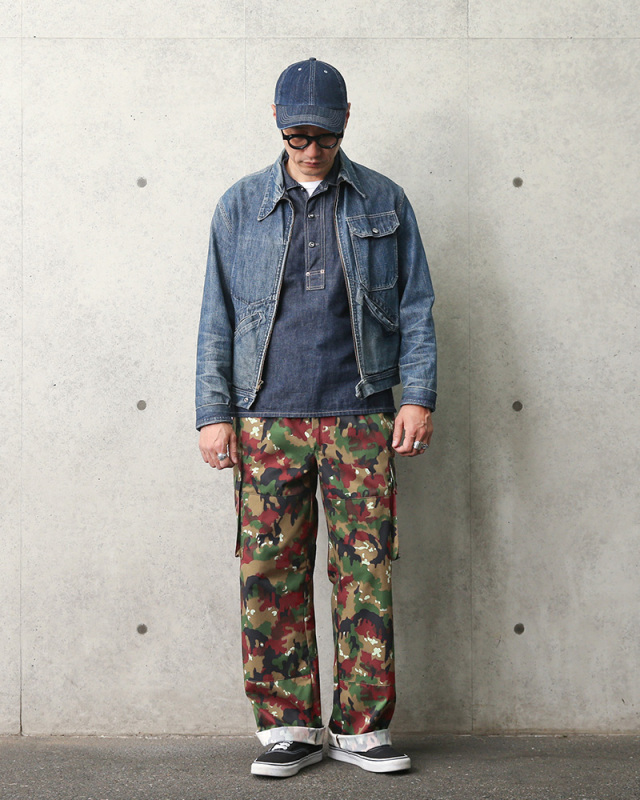 デッドストック スイス軍 M-83 フィールドパンツ アルペンカモ 軍服 