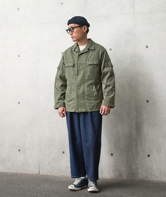 USED 東ドイツ軍 レインドロップカモ フィールドジャケット