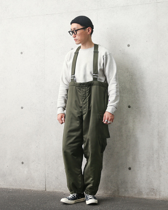 デッドストック オーストリア軍 サスペンダー付き オーバーパンツ  