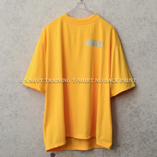 実物 新品 デッドストック 米軍 U.S.NAVY トレーニング用 Tシャツ バックプリント無し【キャンペーン対象外】 軍服 ミリタリーファッション【I】
