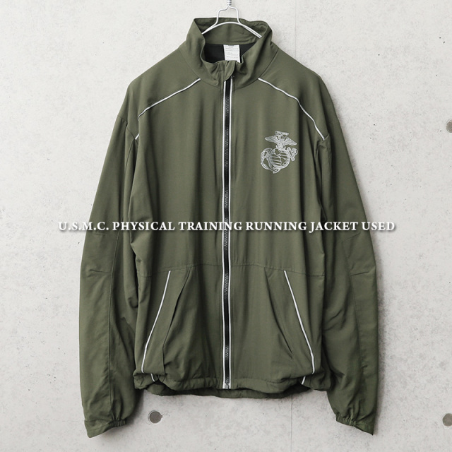 実物 USED 米軍 米海兵隊 U.S.M.C. PT ランニング ジャケット【キャンペーン対象外】 ミリタリーファッション 軍服【I】