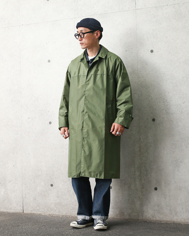 アメリヴィンテージ　ミリタリーコート　ポンチョ マルチウェイカラー セール】TRENCH MULTI WAY LONG VEST（トレンチコート）｜Ameri
