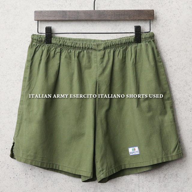 ★割引中15％OFF★実物 USED イタリア軍 ESERCITO ITALIANO トレーニングショーツ【キャンペーン対象外】 ミリタリーファッション 軍服 軍パン【I】