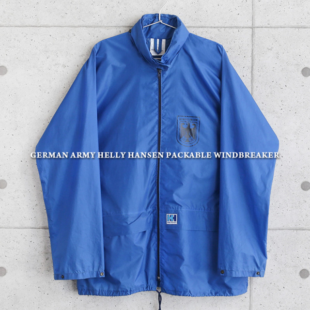 実物 USED ドイツ軍 HELLY HANSEN（ヘリーハンセン）PACKABLE ウィンドブレーカー【キャンペーン対象外】 ミリタリージャケット 軍服【I】
