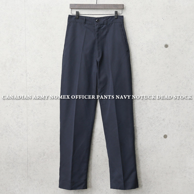 ★割引中15％OFF★実物 新品 デッドストック カナダ軍 NOMEX ノータック オフィサーパンツ ネイビー【キャンペーン対象外】 ミリタリーファッション 軍服 軍パン【I】