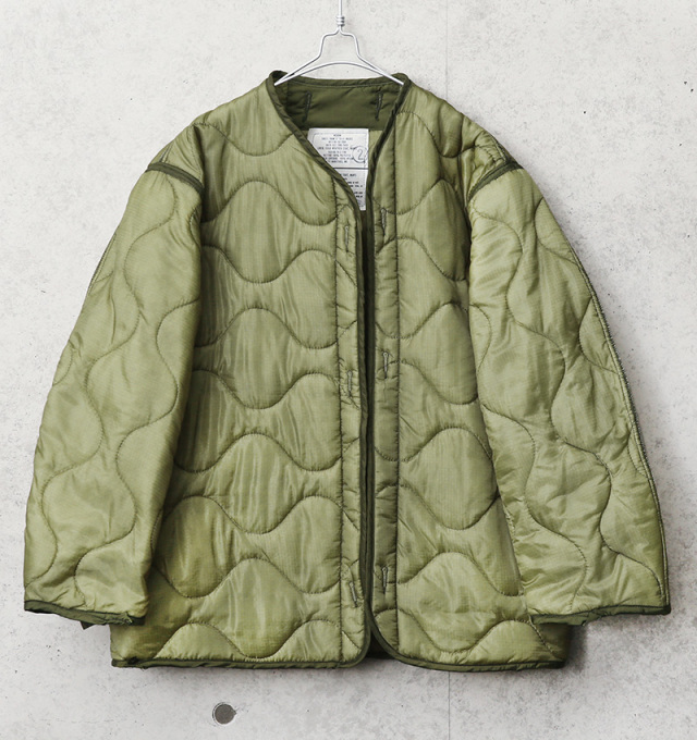 実物 新品 デッドストック 米軍 M-65 フィールドジャケット用ライナー フロントボタン無しタイプ【キャンペーン対象外】 【I】ミリタリーファッション 軍服
