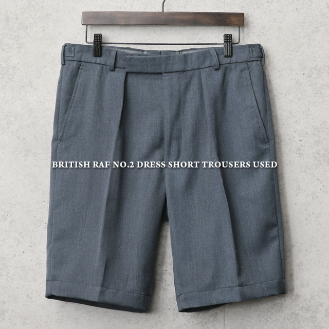 【即日出荷対応】実物 USED イギリス RAF（王立空軍） No.2 DRESS ショートパンツ【キャンペーン対象外】【T】軍パン 軍服 ミリタリーファッション