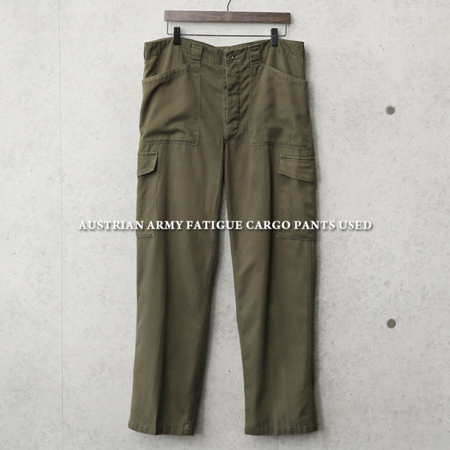 実物 USED オーストリア軍 ファティーグカーゴパンツ【キャンペーン対象外】【I】軍パン 軍服 ミリタリーファッション