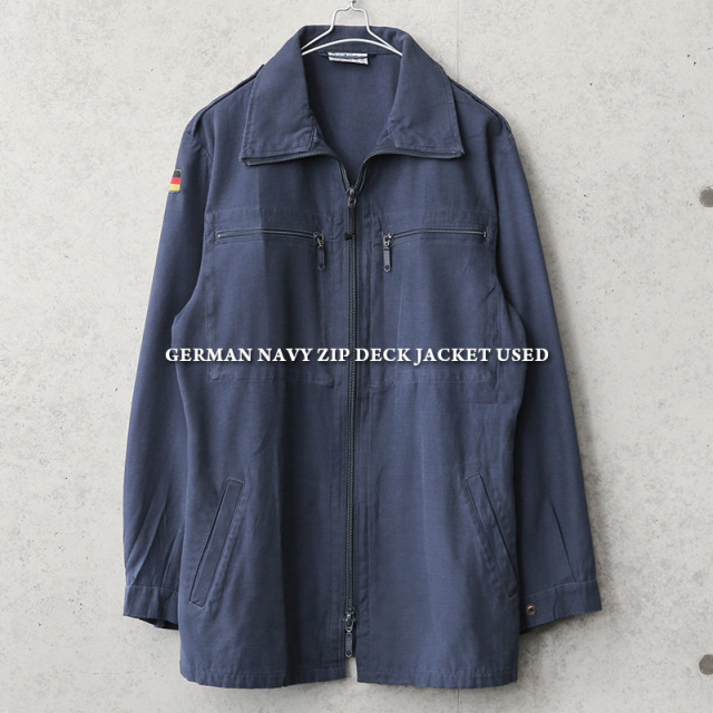 実物 USED ドイツ軍 ジップデッキジャケット【キャンペーン対象外】【I】軍服 ミリタリーファッション