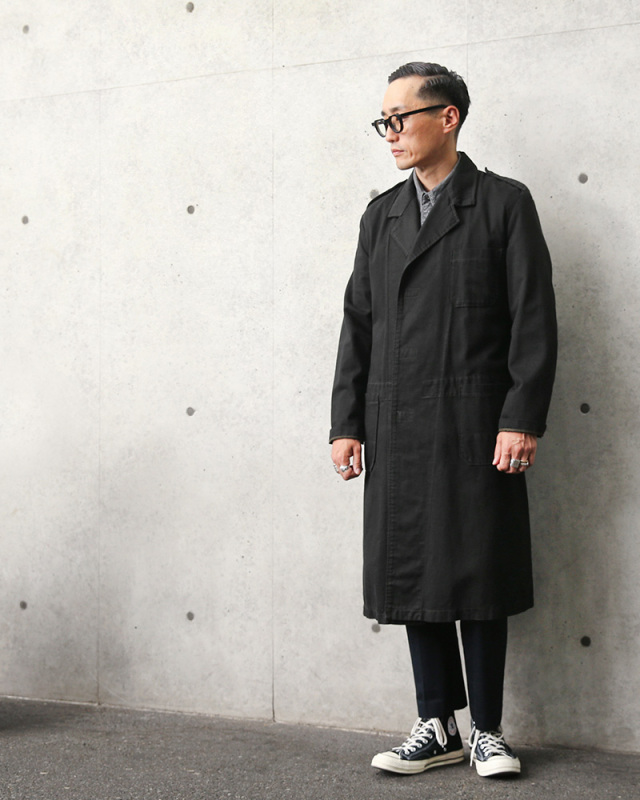 デッドストック オランダ軍 スモックコート ベルクロフロント BLACK  