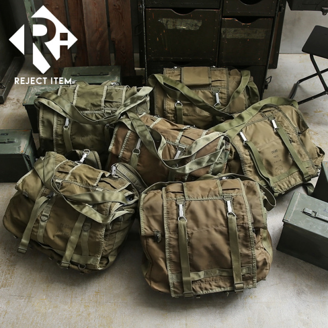 リジェクト 訳あり品 実物 USED チェコ軍 3WAY パラシュート ショルダーバッグ バックパック用ハーネス付き【キャンペーン対象外】【I】 ミリタリー