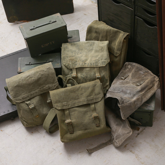 実物 USED イギリス軍 M-37 ミュゼット バッグ / ショルダーバッグ【キャンペーン対象外】【I】ミリタリーファッション 軍服