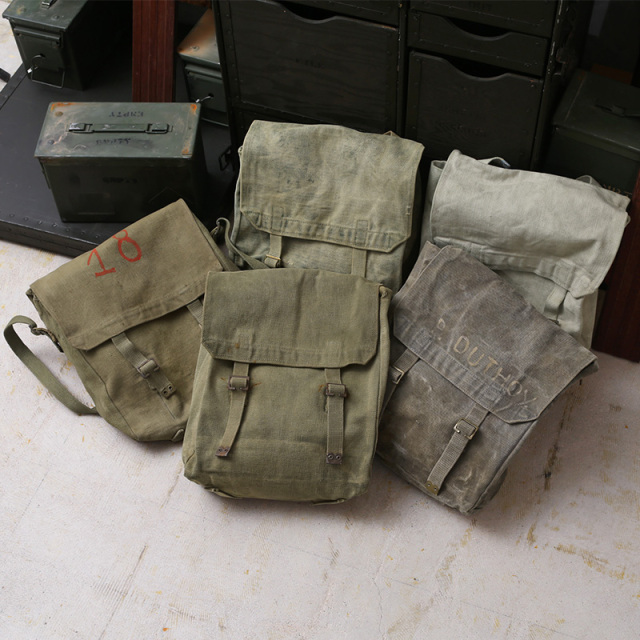 実物 USED イギリス軍 M-37 ミュゼット バッグ“Individual difference”/ ショルダーバッグ【キャンペーン対象外】【I】ミリタリーファッション 軍服