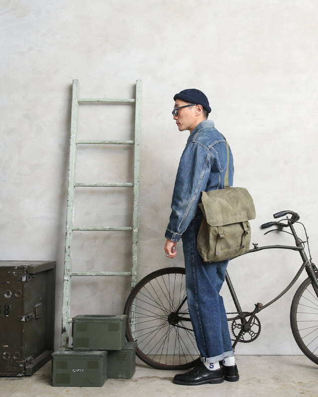 実物 USED イギリス軍 M-37 ミュゼット バッグ“Individual difference 