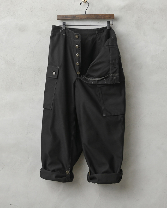 実物 新品 オランダ軍 ダブルフェイス フィールド カーゴパンツ BLACK 