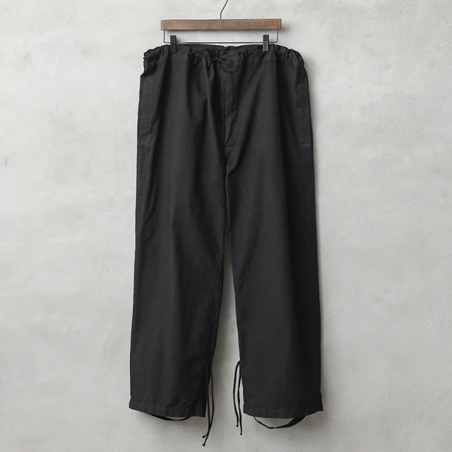 実物 新品 デッドストック イタリア軍 コットン スノーカモ オーバーパンツ BLACK染め【キャンペーン対象外】【I】ミリタリー
