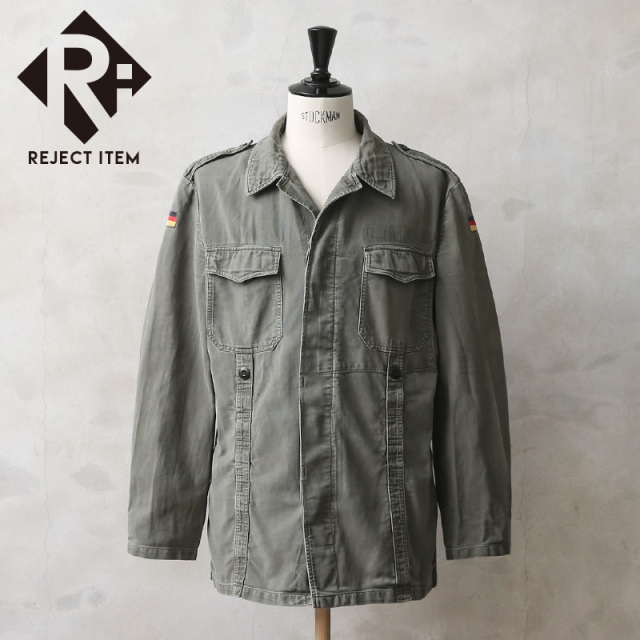 リジェクト 訳あり品 希少 実物 USED ドイツ軍 モールスキン ジャケット 前期型【キャンペーン対象外】【I】 ミリタリー