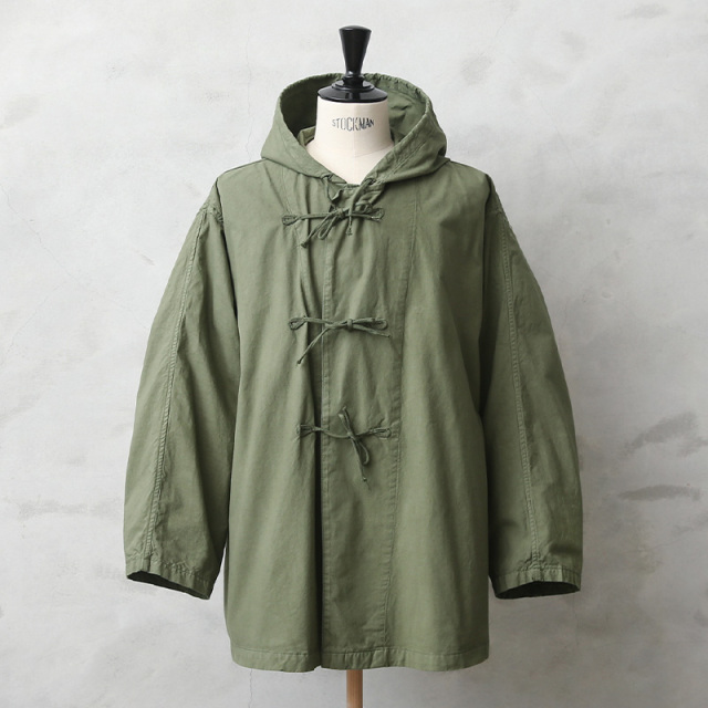 実物 新品 デッドストック イタリア軍 コットン スノーカモパーカー OD  