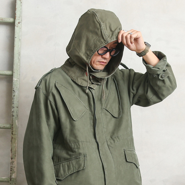 【ネコポス便対応】実物 USED オランダ軍 1980～90年代 NATO フィールドジャケット用フード ＃1 ダブルコード【キャンペーン対象外】【I】ミリタリー