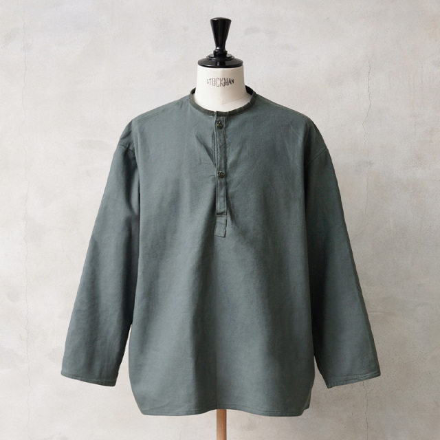実物 新品 デッドストック ロシア軍 70s ヘンリーネック スリーピングシャツ ブルーグレー【キャンペーン対象外】【I】ミリタリーファッション 軍服