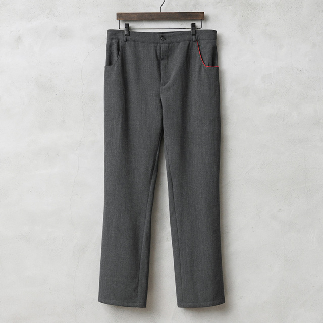 実物 USED フランス軍 ストレッチ パレード トラウザーズ レッドパイピング【キャンペーン対象外】【I】ミリタリーファッション 軍服 軍パン